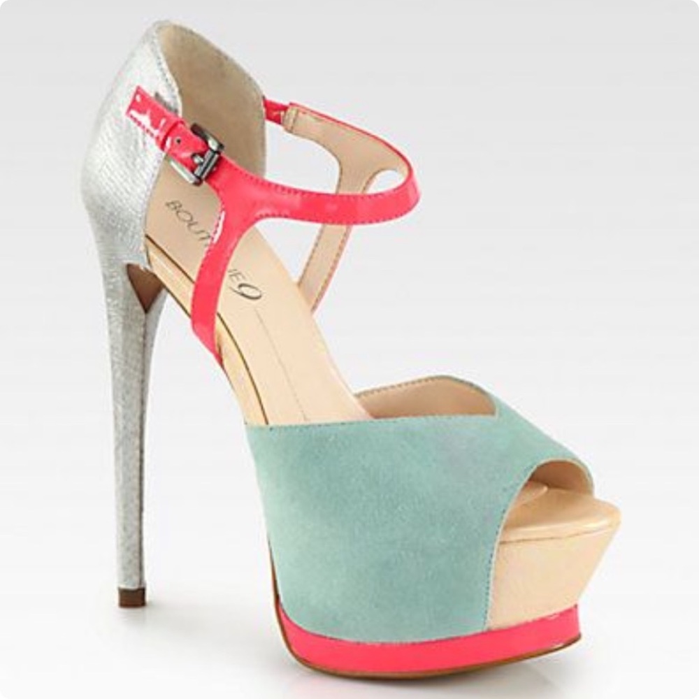 Boutique 9 Nerissa Mixed Media Platform Pumps